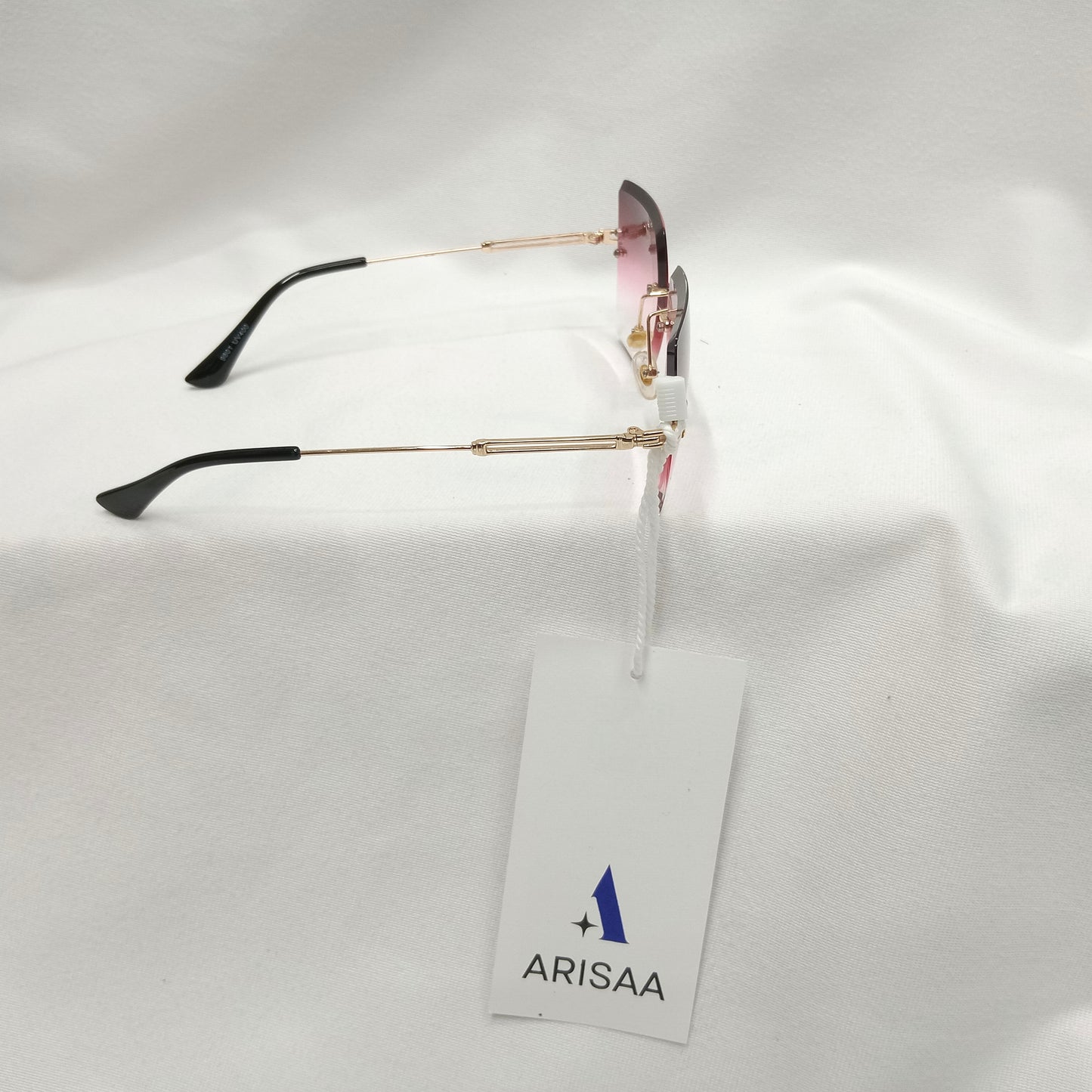 Square Sunglasses with pink Shade