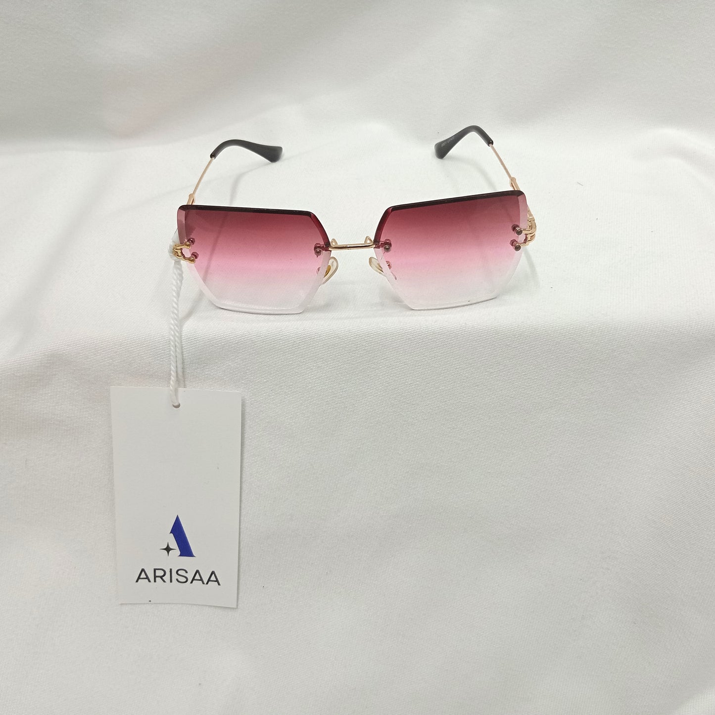 Square Sunglasses with pink Shade