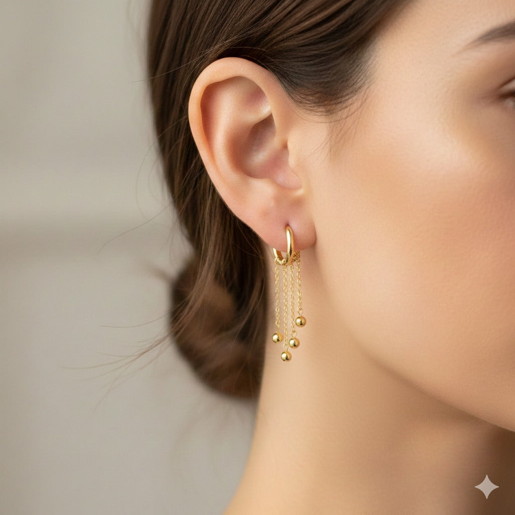 Luxe Cascade Gold Ear Cuff
