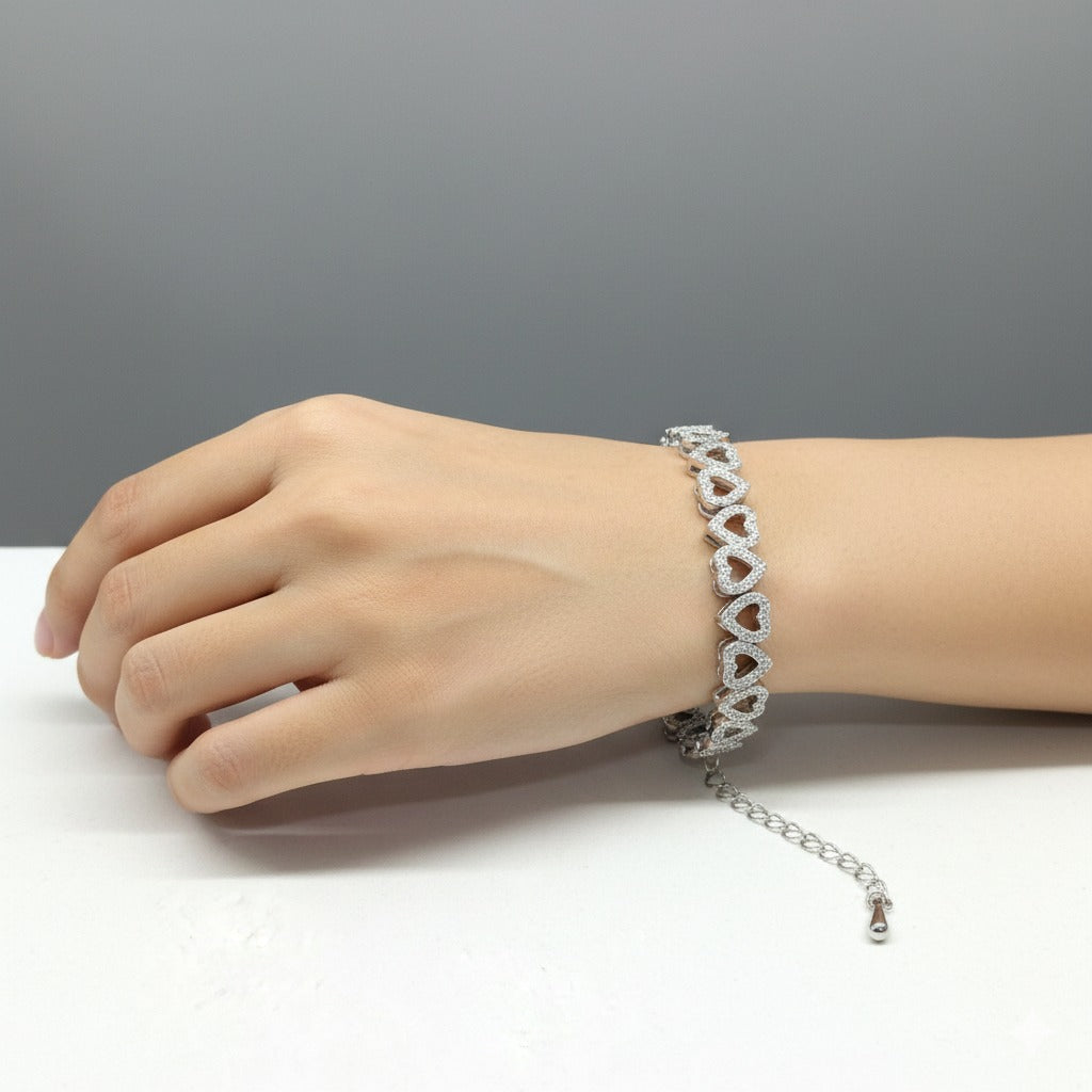 Crystal Heart Bracelet