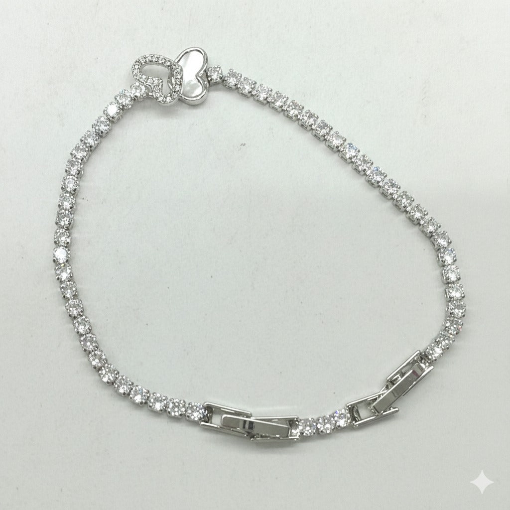 Infinity Heart Tennis Bracelet