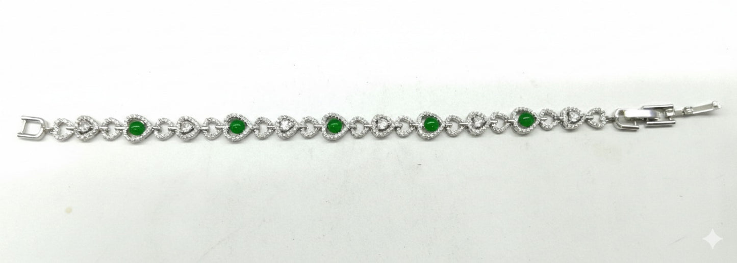 Aurelia Green Halo Bracelet