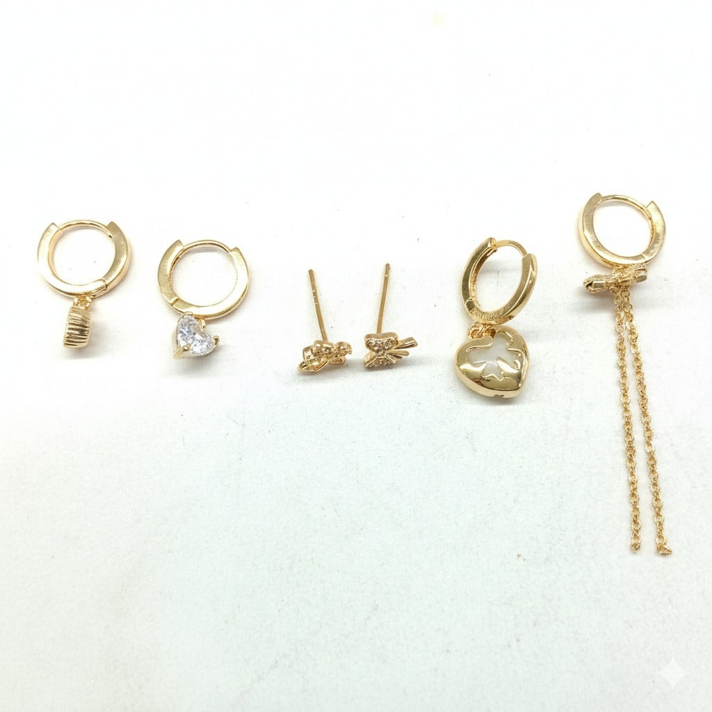 Gold Mix & Match Hoop Set