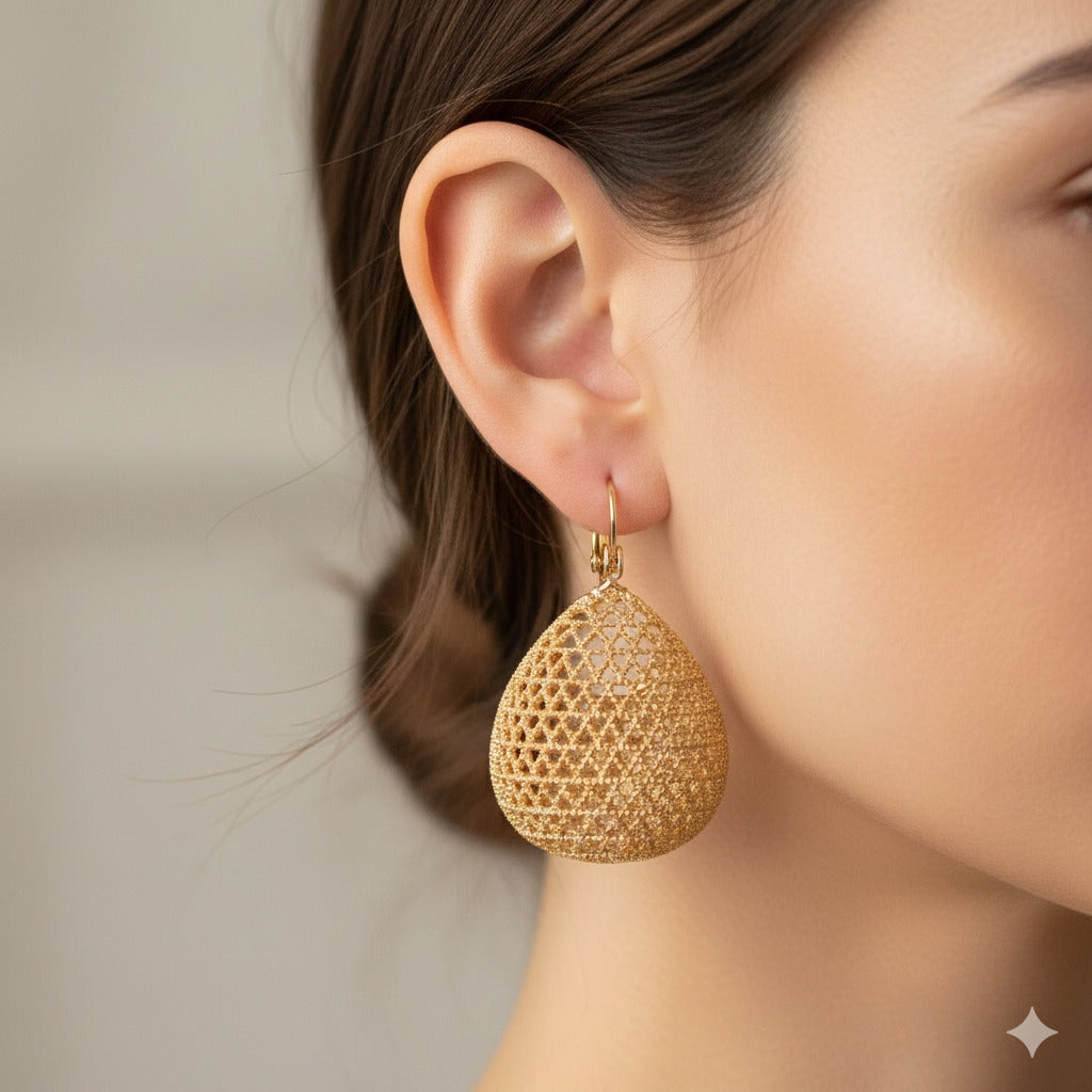 Zari Glow Dome Earrings