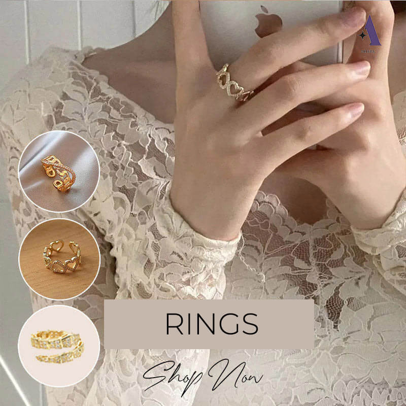 Gold & silver design fashion finger rings for women for every occasion - arisaa