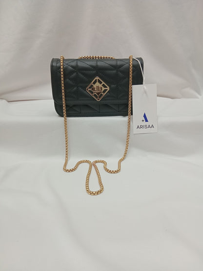 Stylish black colour hand purse