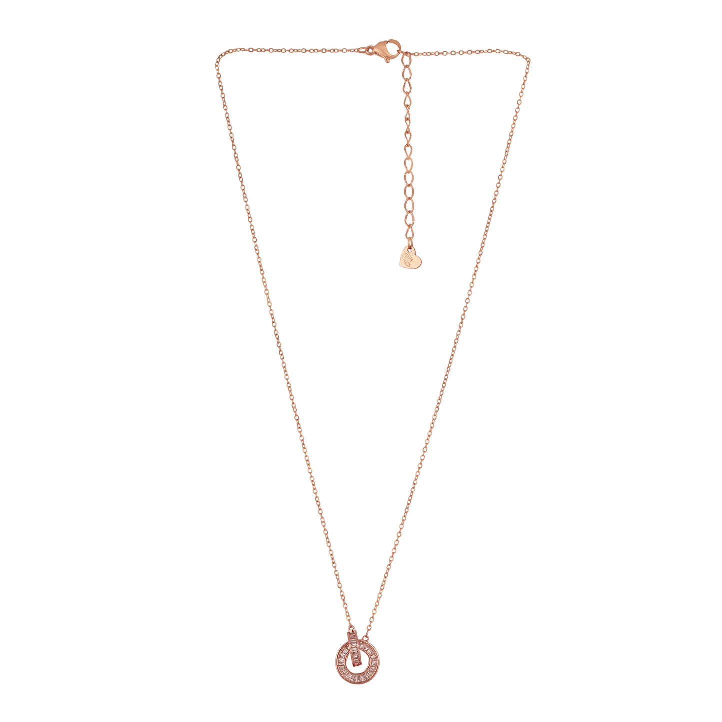 Q Style rose gold necklace