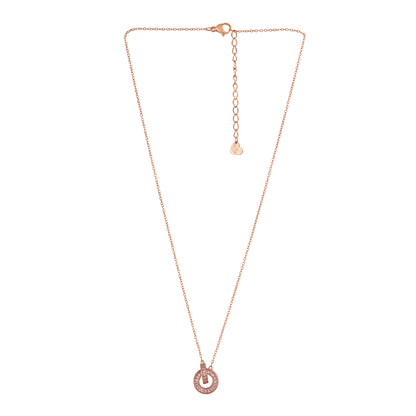 Q Style rose gold necklace