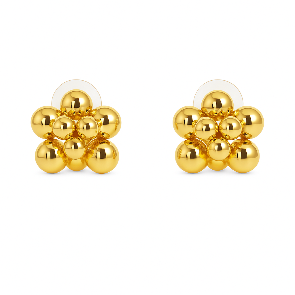 Cute flower design stud earring