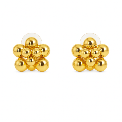 Cute flower design stud earring