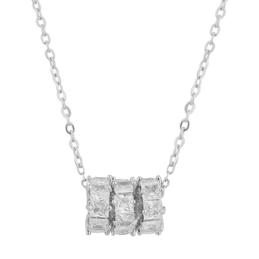 Silver fancy necklace