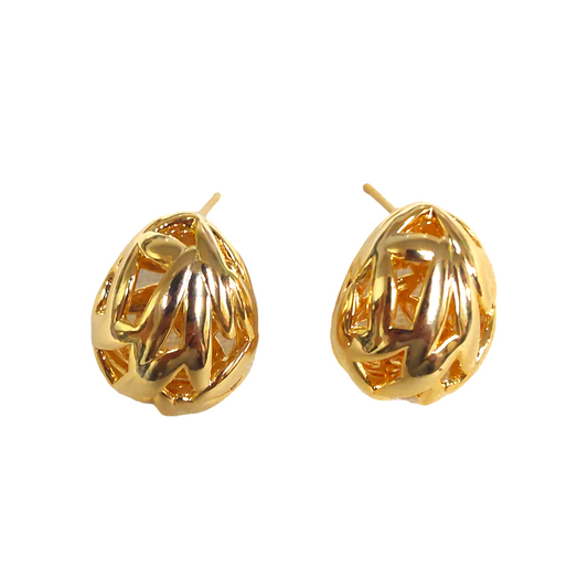 Gold plated small stud earring