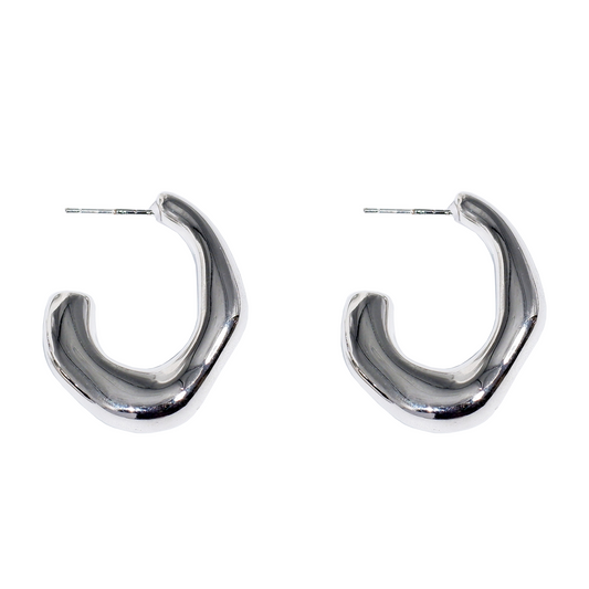 Single special silver earring