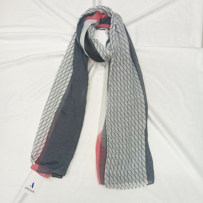 red and black unique scarf