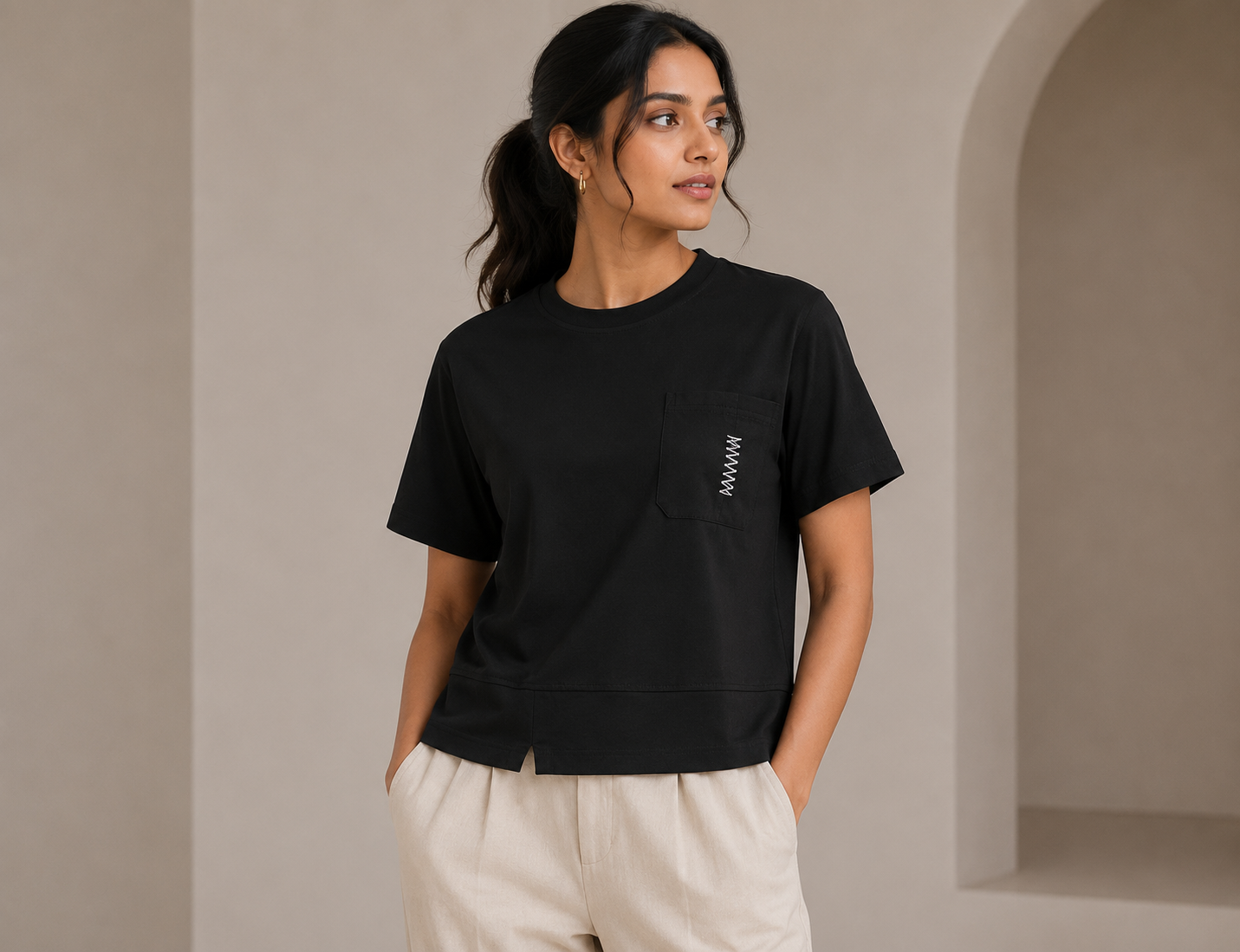 Smart Casual Mini Artwork T-Shirt