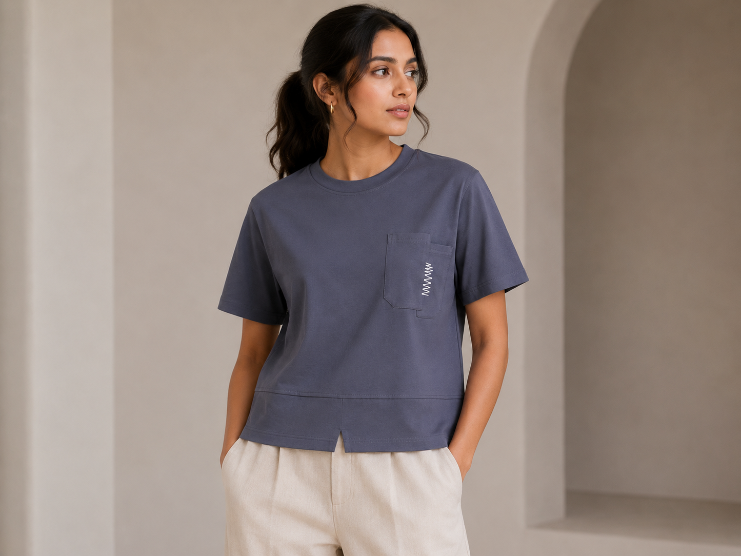 Smart Casual Mini Artwork T-Shirt