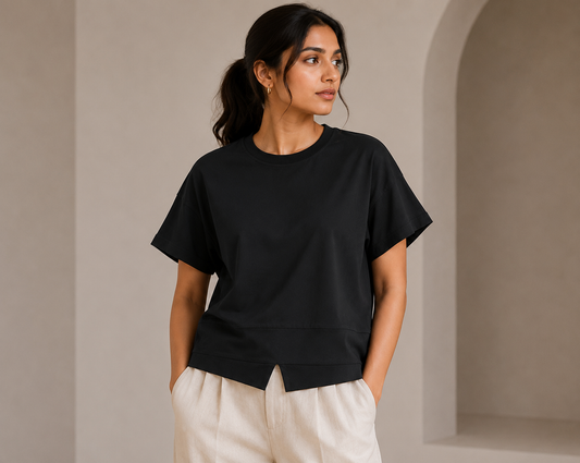 Modern Zip Style Oversized T-Shirt