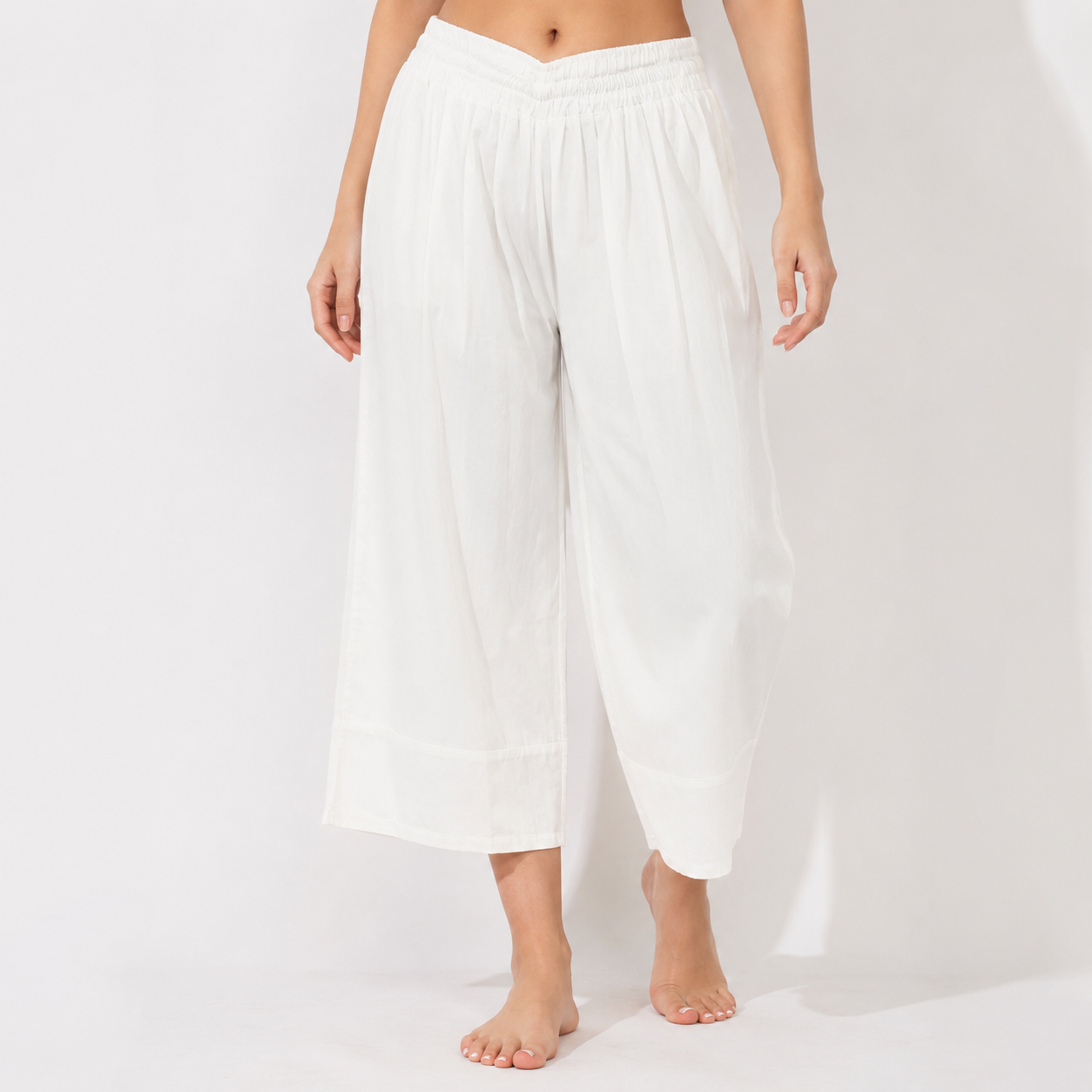 Flowy Wide-Leg Comfort Pants