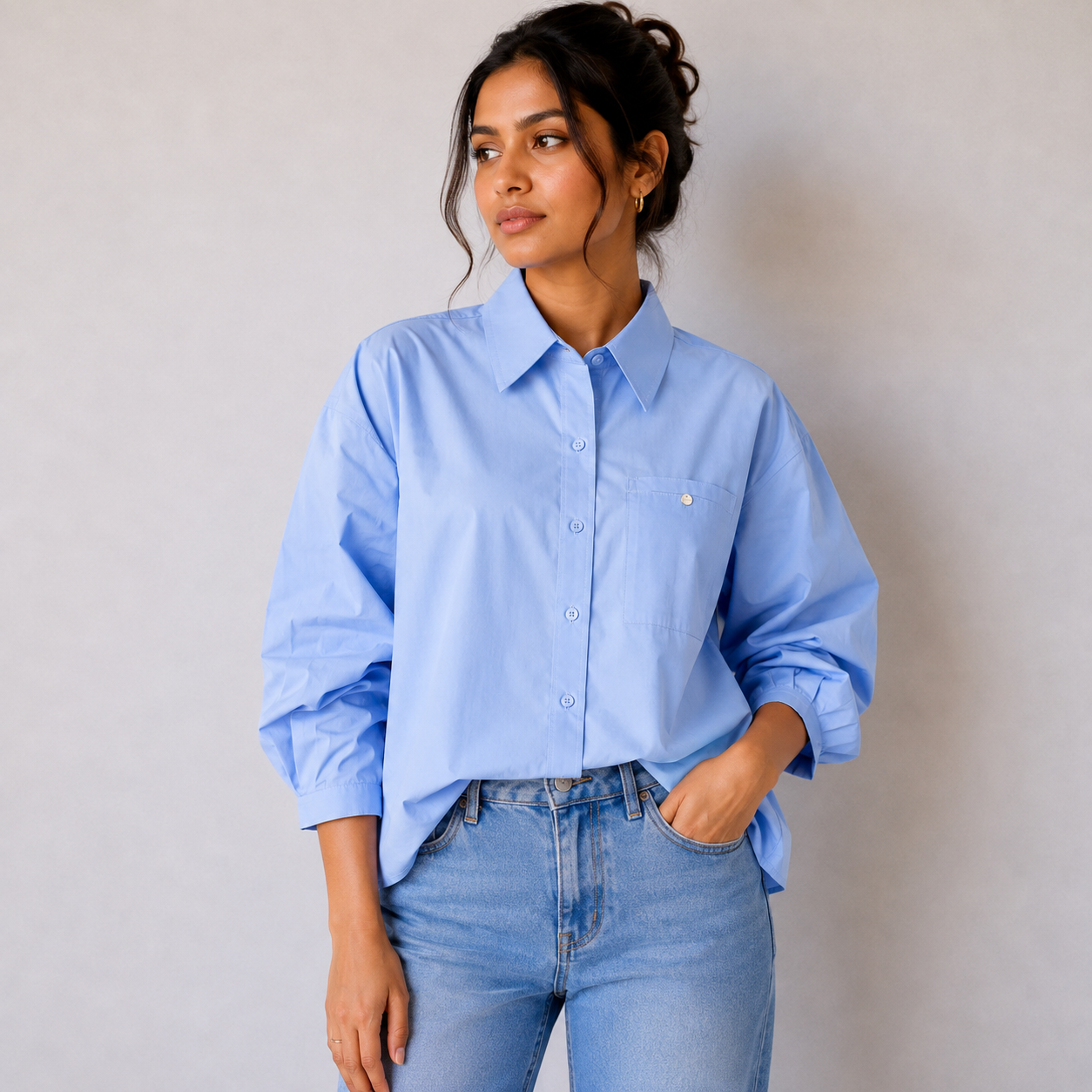 Pastel Chic Oversized Shirt