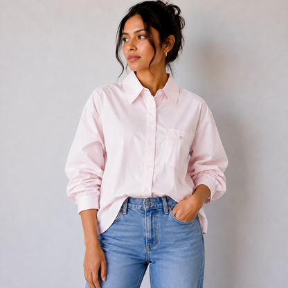 Pastel Chic Oversized Shirt