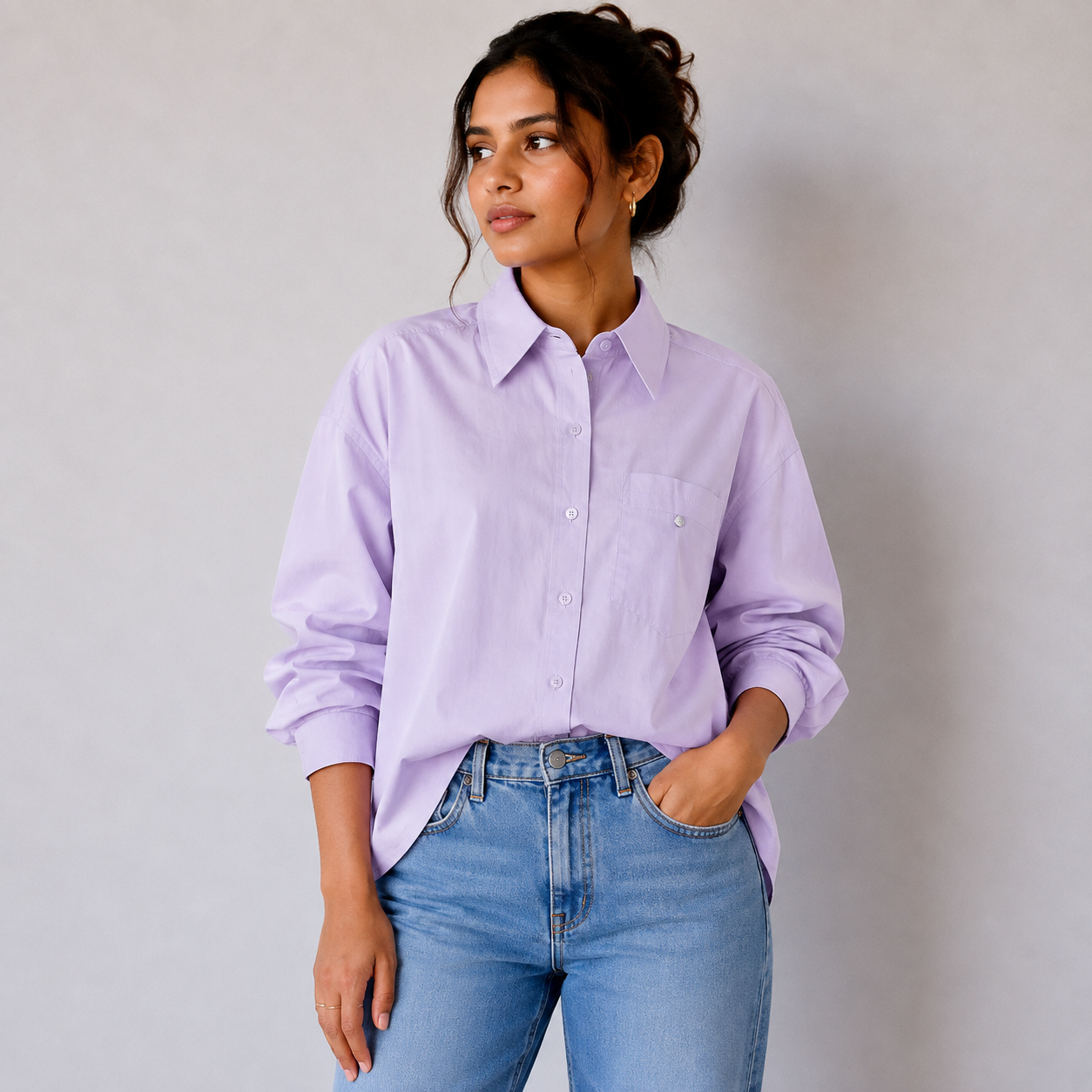 Pastel Chic Oversized Shirt