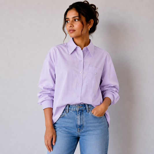 Pastel Chic Oversized Shirt