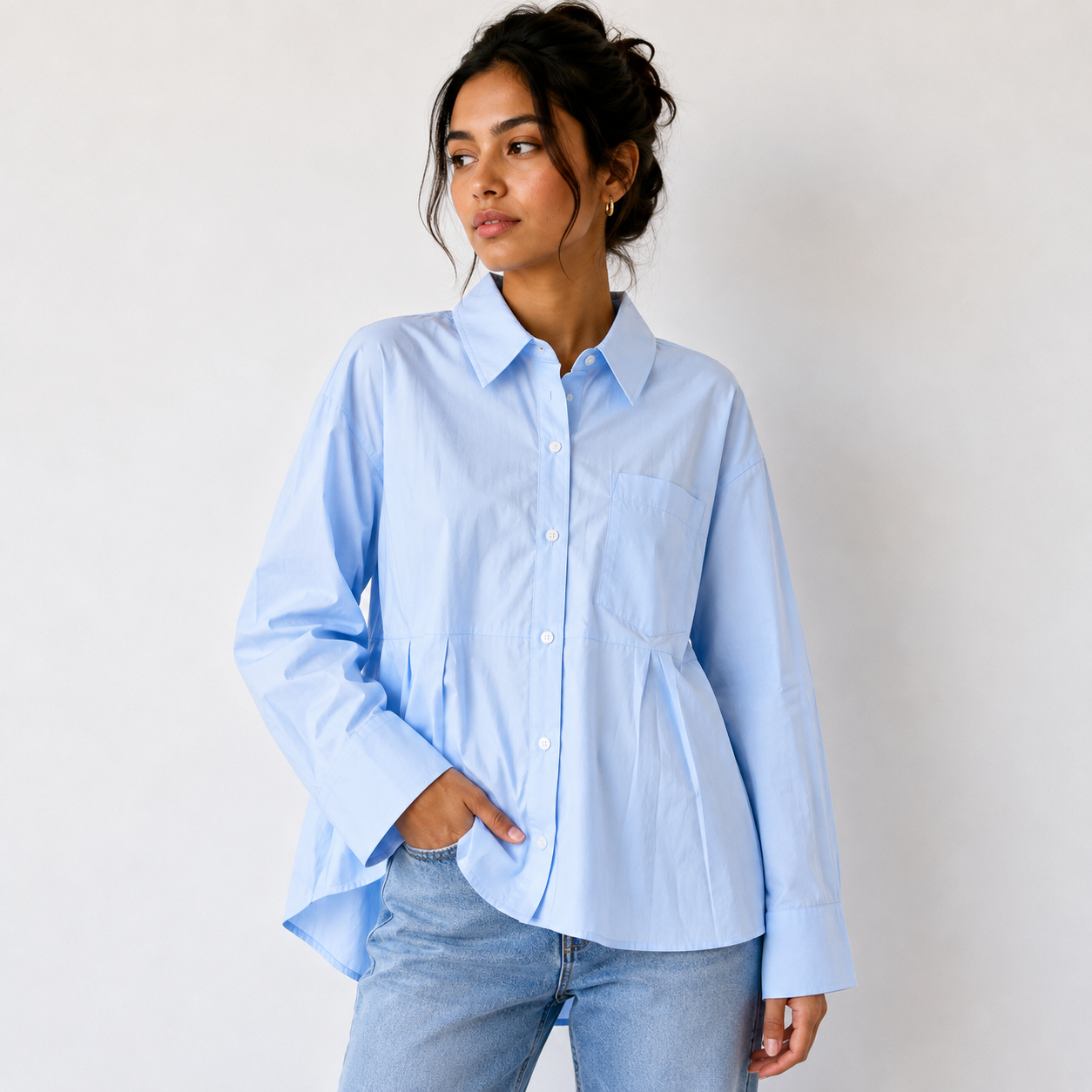 Classic Simple Shirt For Girls