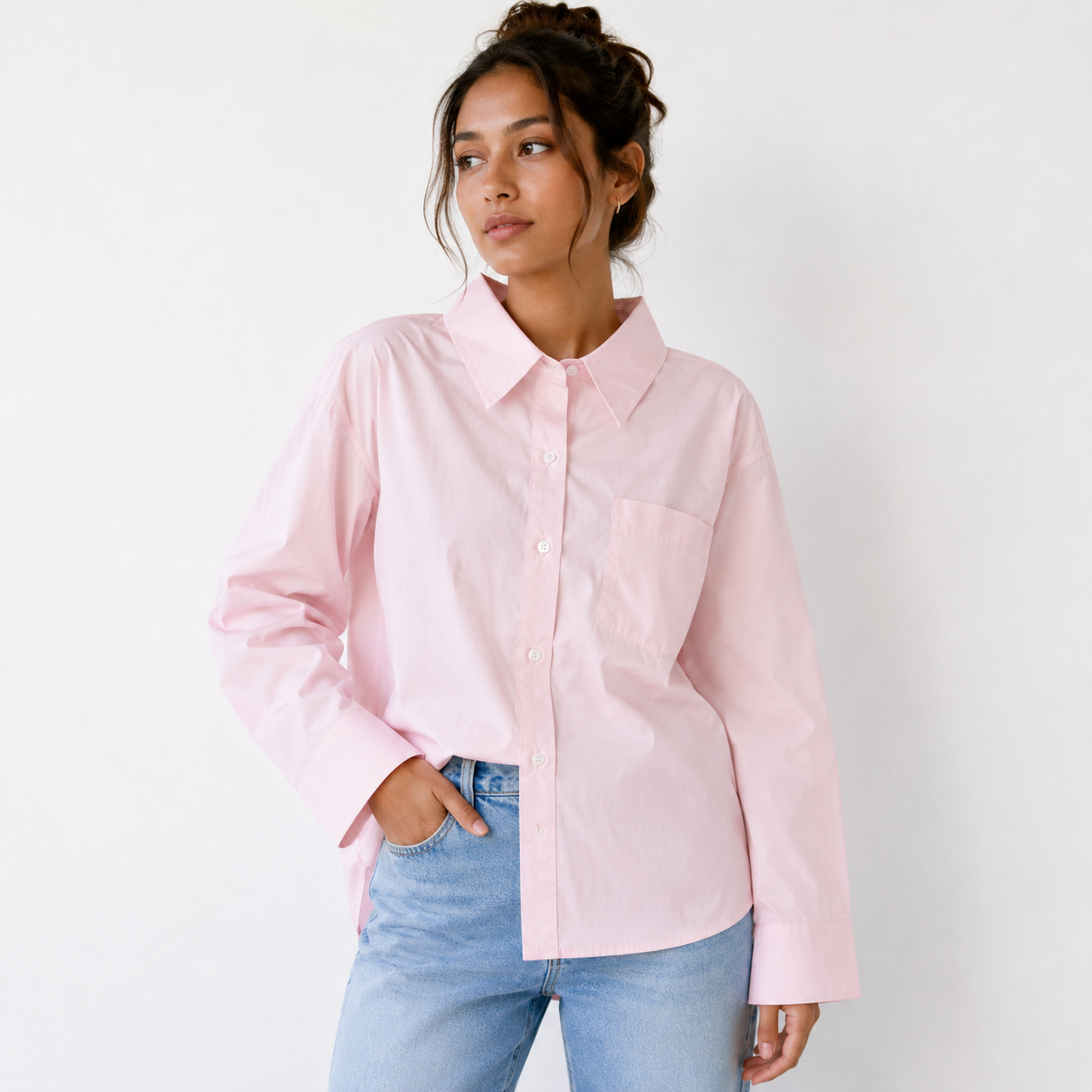 Classic Simple Shirt For Girls