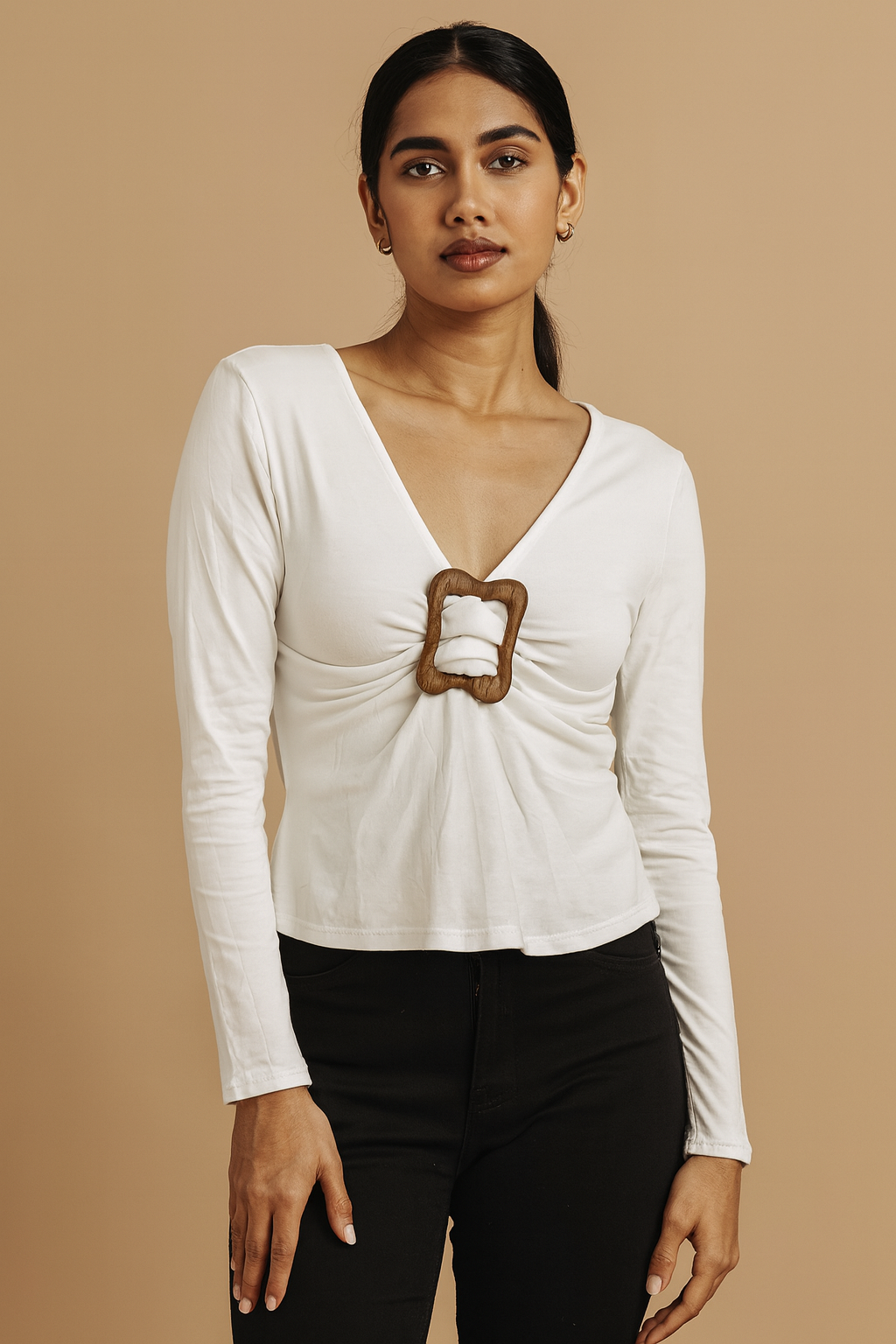 Korean style crop top for women