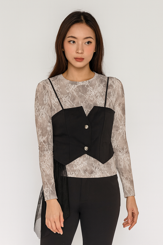 Korean look top for young girls