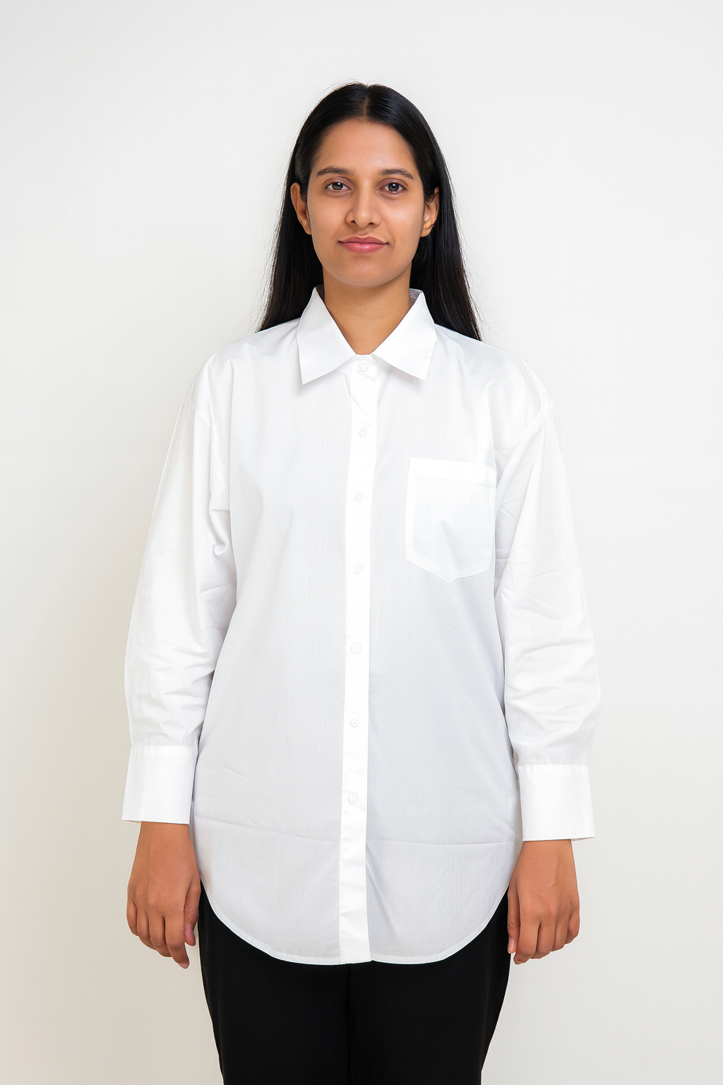 Long Shirt For Causal Look With Pocket