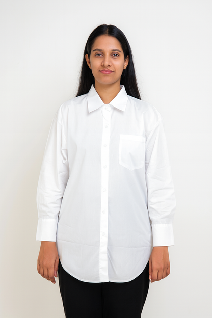 Long Shirt For Causal Look With Pocket