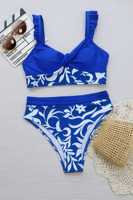 Blue 2 piece bikini