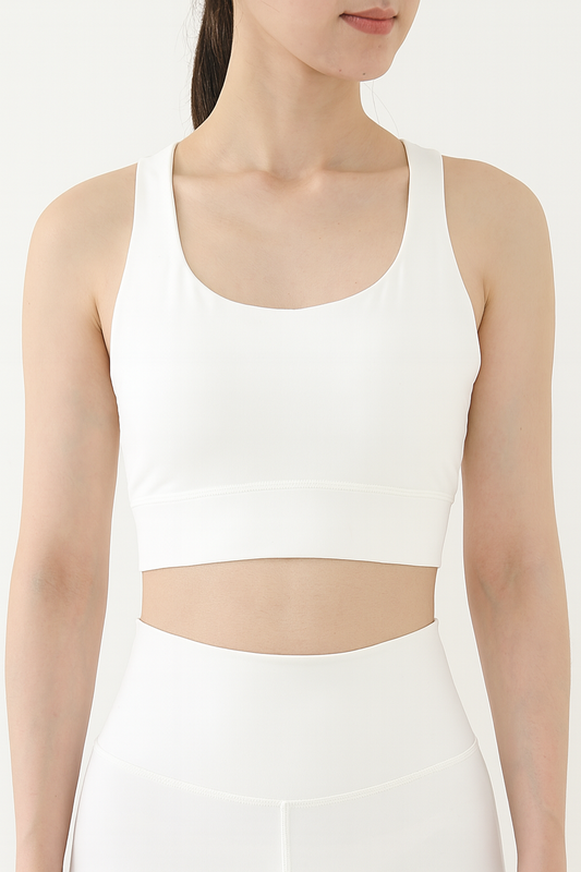 White Colour Top For Gym