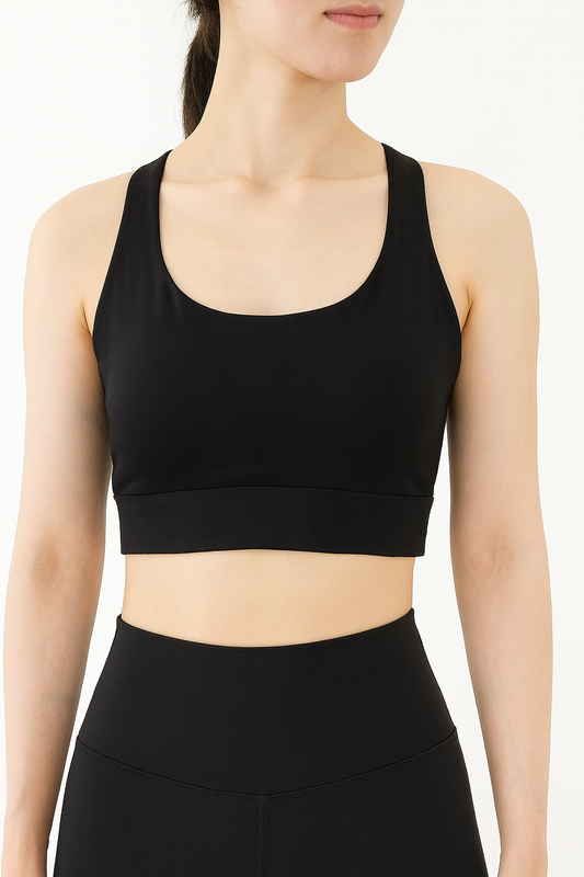 Black Colour Top For Yoga