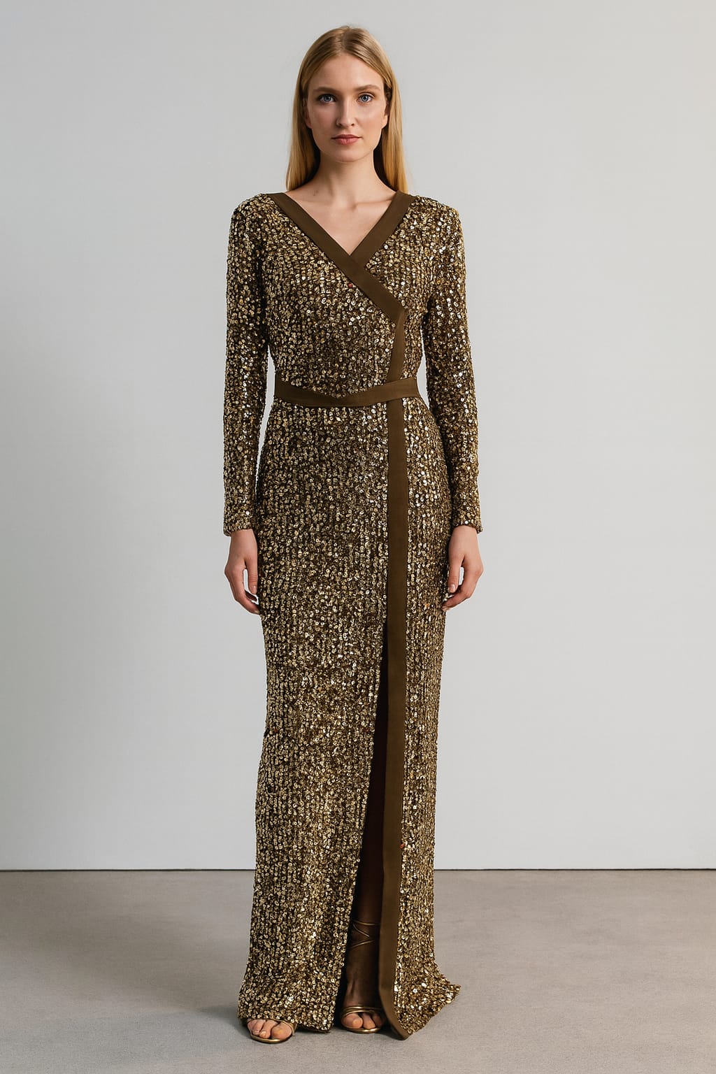 Brown Long Gown For Women