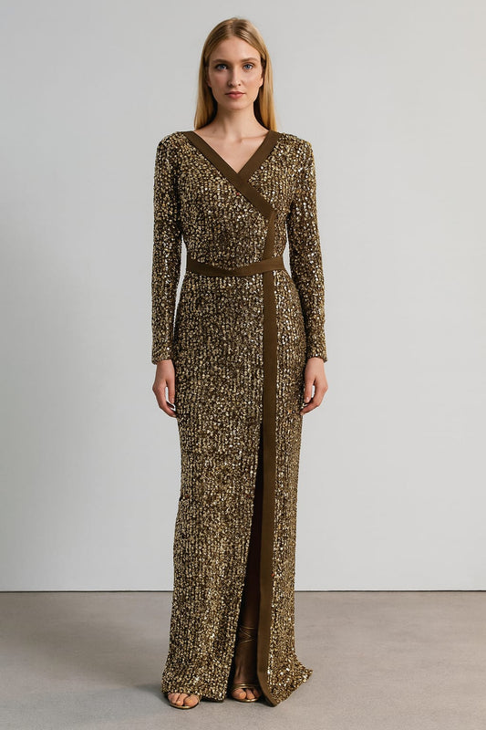 Brown Long Gown For Women