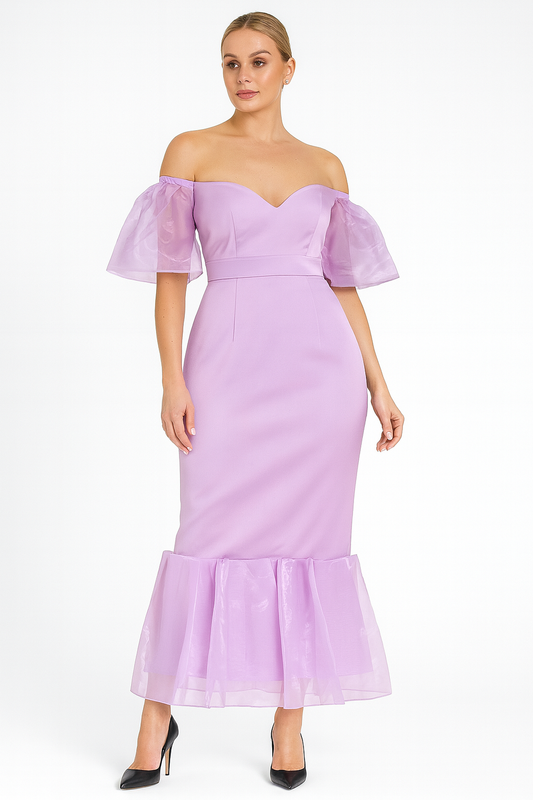 Beautiful Off Sholder Dress With Nice Design