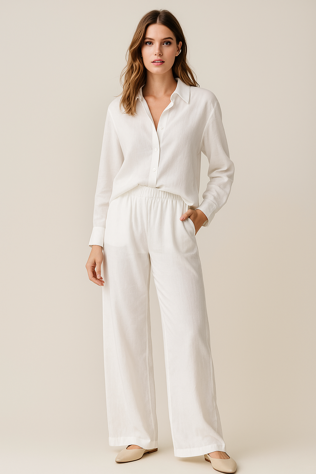 Silk Fabric Long Pant With Shirt For Girl