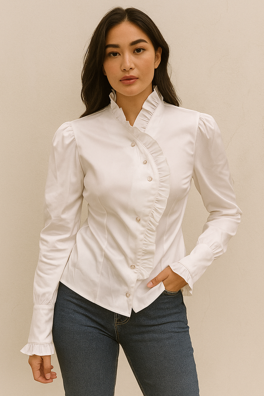 Pretty Neck Design Top For Daily Wear