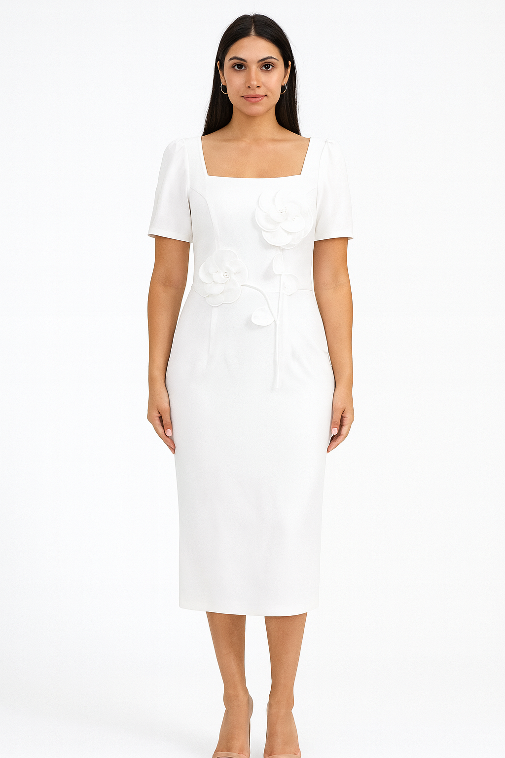 Gorgeous Look Two Flower Design One-Piece For Women