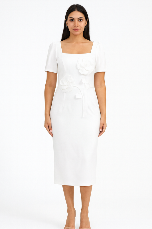 Gorgeous Look Two Flower Design One-Piece For Women