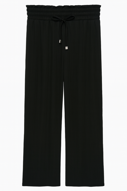 Black colour high waisted trouer for womens