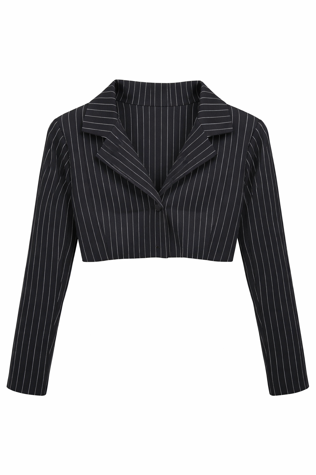 Long Sleeve Black Short Blazer For Girls