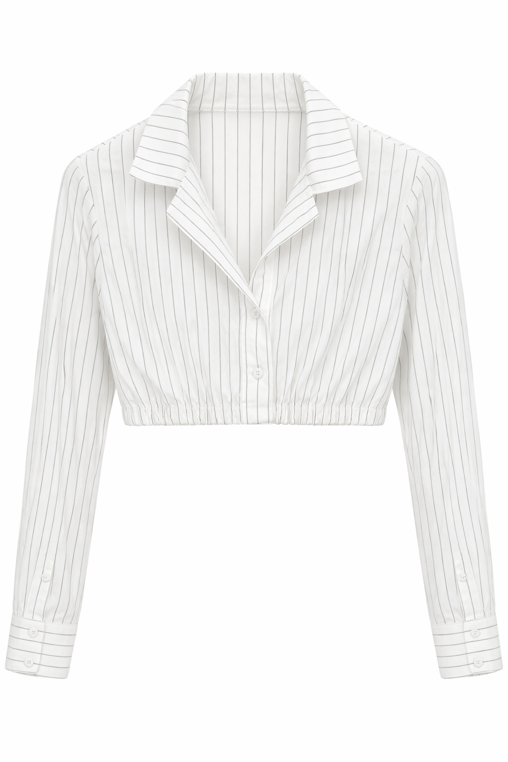 White Long Sleeve Short Blazer For Girls