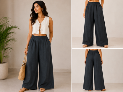 Casual Wear Wide Leg Pant