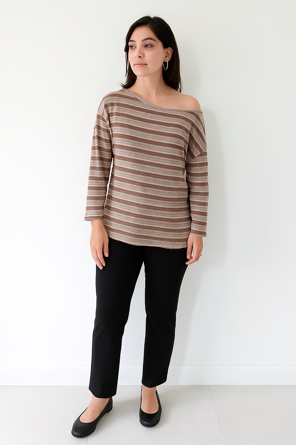 One side off t-shirt for girls