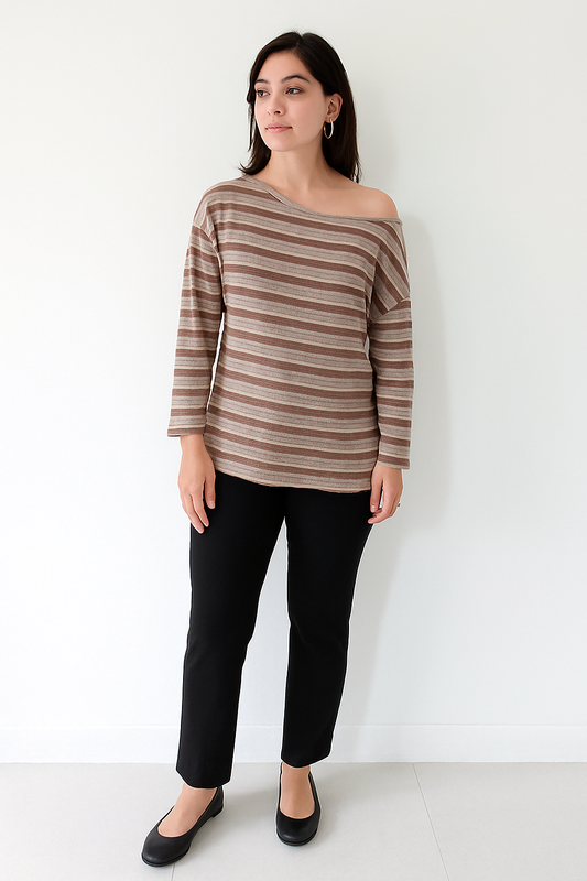 One side off t-shirt for girls