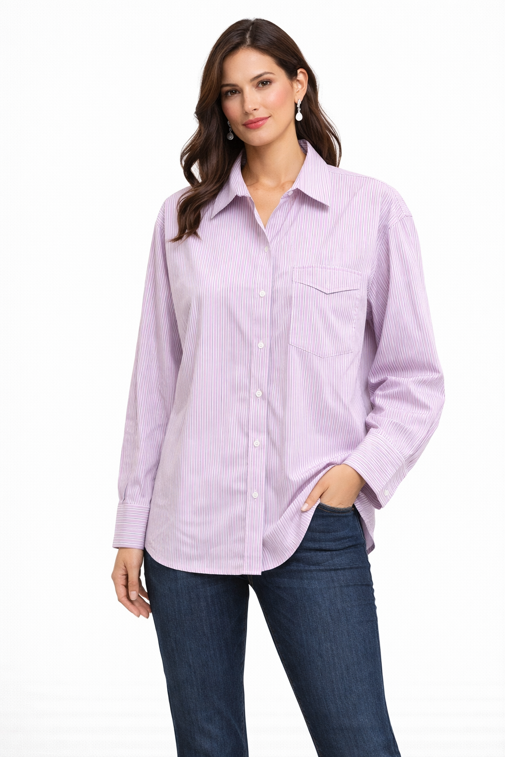 Formal Look Shirt Pocket Design For Women
