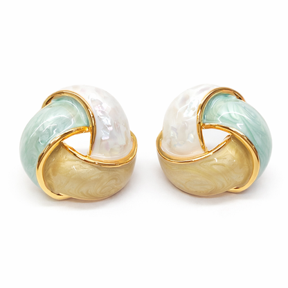 Pastel Orbit Statement Studs